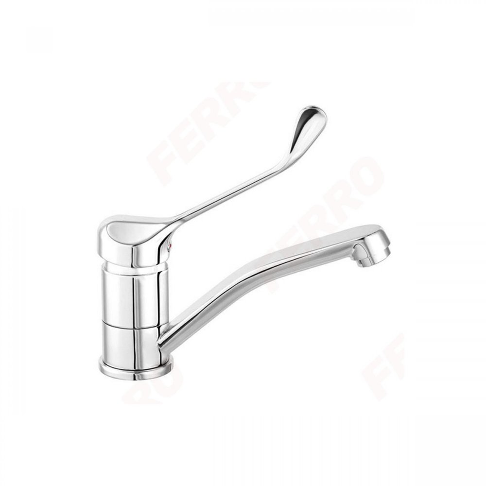 Accessible washbasin faucet with rotating spout ALGEO FERRO