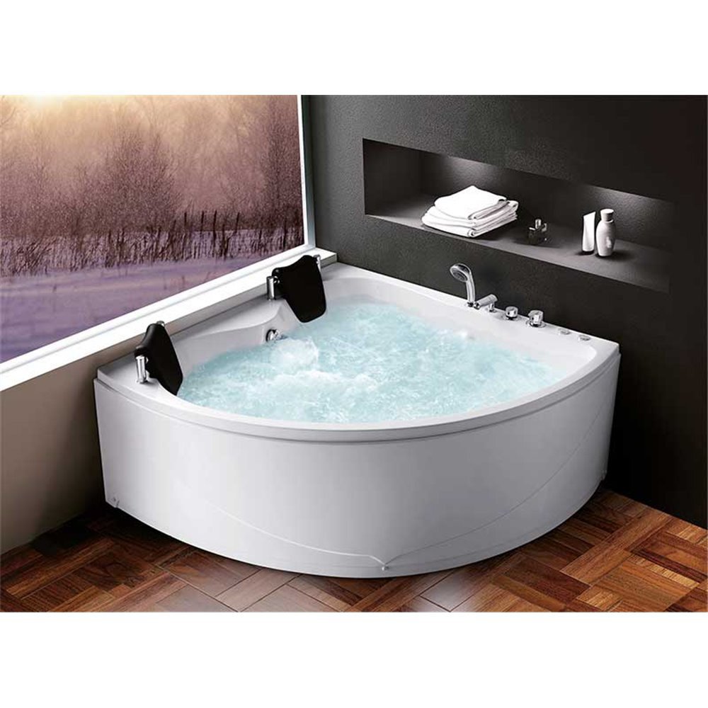 Corner bathtub with hydromassage system LUSTICIA KARAG