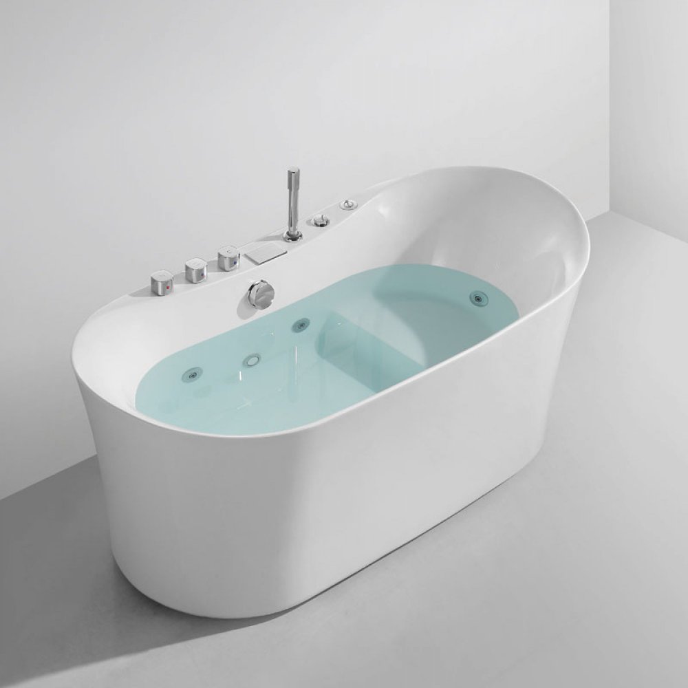 Free-standing bath with hydromassage ELENA KARAG