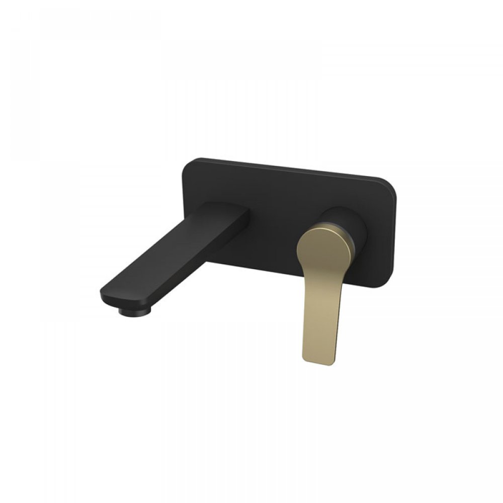 WALL MIXER TAP FOR WASH BASIN WNW148073PA-B BLACK MATTE BRONZE ANDARE