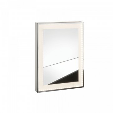 Karag Καθρέπτης με φωτισμό και πλαίσιο σατινέ LD-CS KARAG 40x70cm